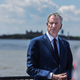 Mayor of New York City Bill de Blasio speaks to members of the media on May 16, 2019 in New York City. The Mayor addressed his presidential aspirations and the green new deal.